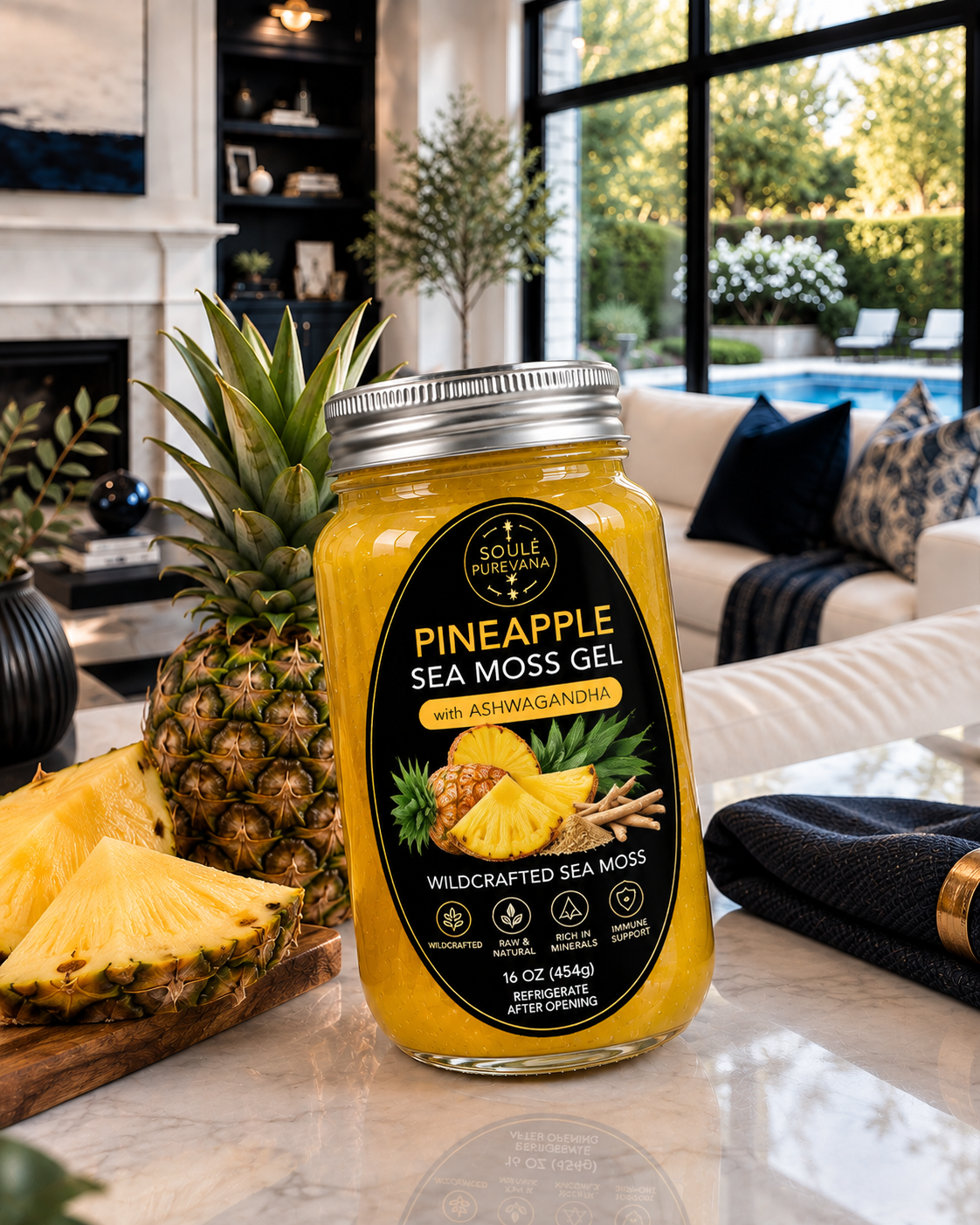 Golden Pineapple Sea Moss Gel