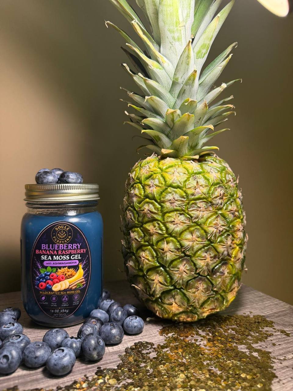 Blueberry Banana Raspberry Sea Moss Gel